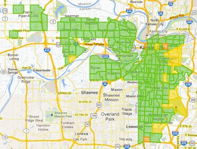 Kansas City receive Google Fiber connectivity