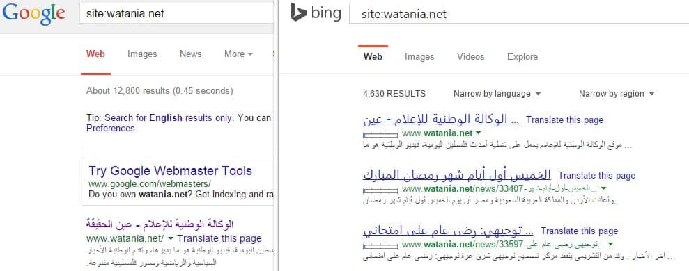 Google And Bing