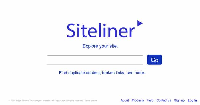 Siteliner فحص المحتوى داخلياً