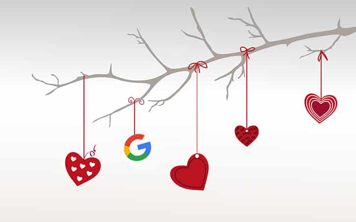 جوجل و عيد الحب